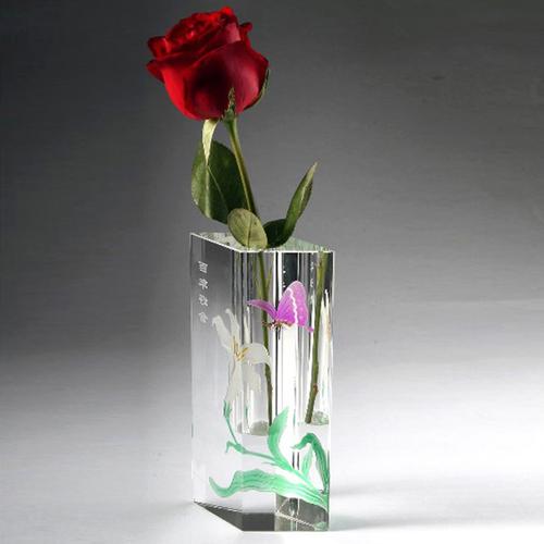 工厂销售欧式水晶花瓶 透明水晶花瓶 高档家居用品摆件定制